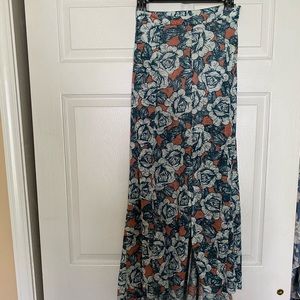 Top Shop Long front slit skirt